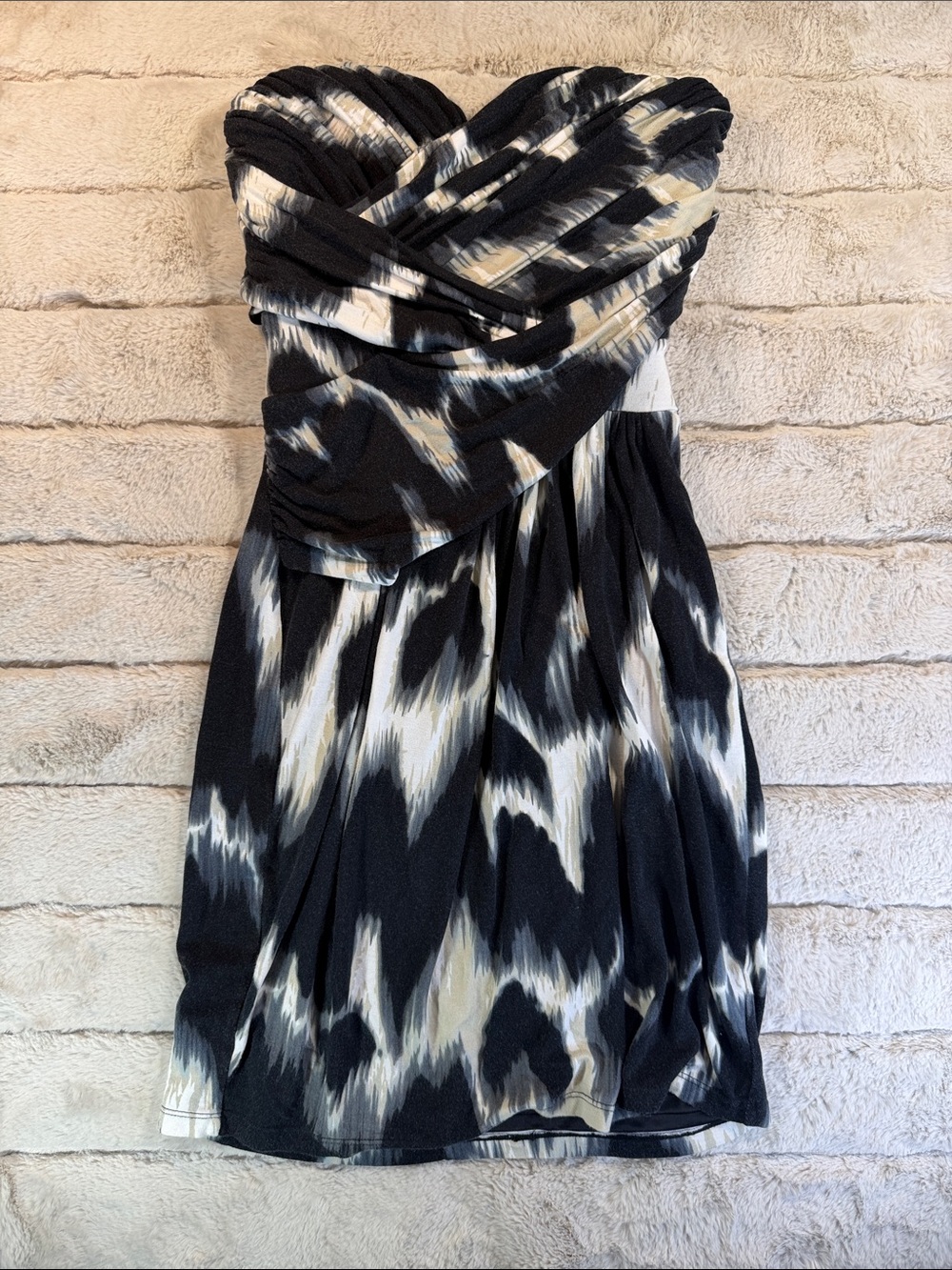 Retro Express Y2K Strapless Dress, XS